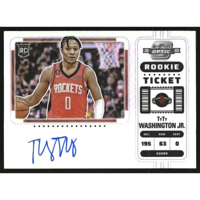 2022-23 Panini Contenders Optic Variations #135 TyTy Washington Jr. AU