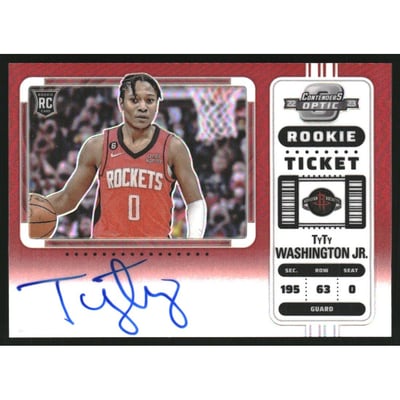 2022-23 Panini Contenders Optic Variations Red #135 TyTy Washington Jr. AU