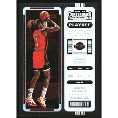 2022-23 Panini Contenders Playoff Ticket #70 Jalen Green