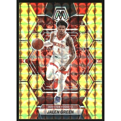 2022-23 Panini Mosaic Mosaic Reactive Yellow #193 Jalen Green