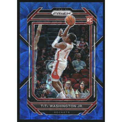 2022-23 Panini Prizm Prizms Choice Blue #243 TyTy Washington Jr.