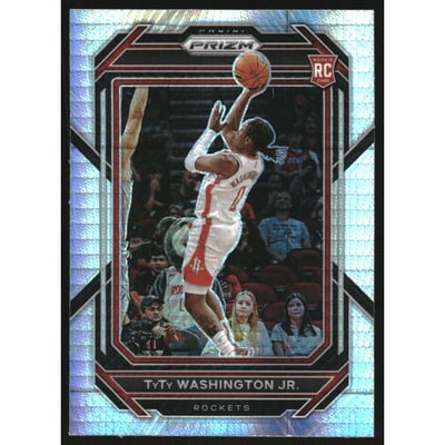 2022-23 Panini Prizm Prizms Hyper #243 TyTy Washington Jr.
