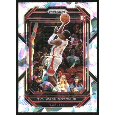 2022-23 Panini Prizm Prizms Ice #243 TyTy Washington Jr.