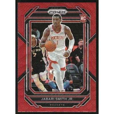 2022-23 Panini Prizm Prizms Ruby Wave #228 Jabari Smith Jr.