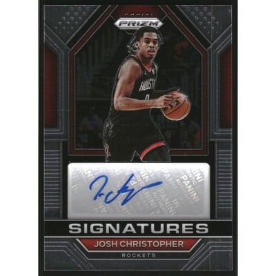 2022-23 Panini Prizm Signatures #39 Josh Christopher