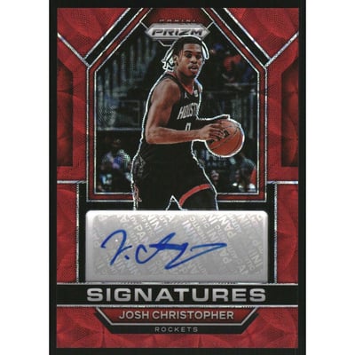 2022-23 Panini Prizm Signatures Prizms Choice #39 Josh Christopher