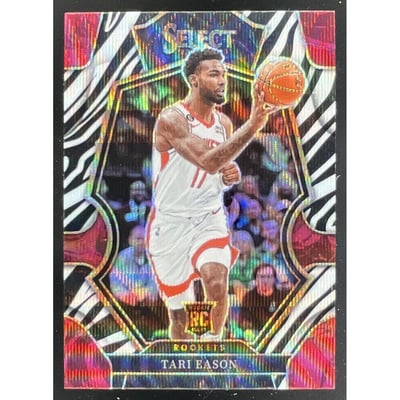 2022-23 Panini Select Zebra Prizm SSP #183 Tari Eason RC Premier Level
