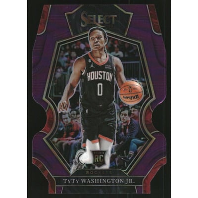 2022-23 Select Prizms Purple Die Cut #168 TyTy Washington Jr.