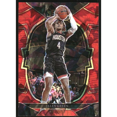 2022-23 Select Prizms Red Cracked Ice #52 Jalen Green