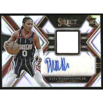 2022-23 Select Rookie Jersey Autographs #36 TyTy Washington Jr./199