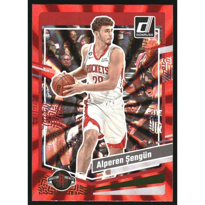 2023-24 Donruss Holo Red Laser #112 Alperen Sengun