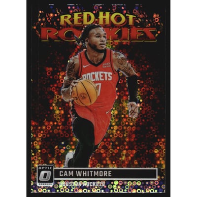 2023-24 Donruss Optic Red Hot Rookies Holo Fast Break #1 Cam Whitmore