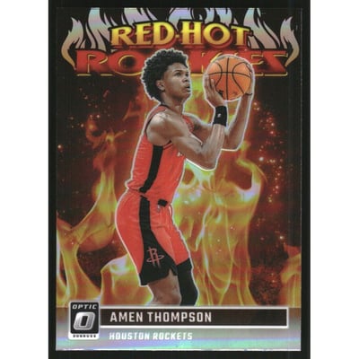 2023-24 Donruss Optic Red Hot Rookies Holo #14 Amen Thompson