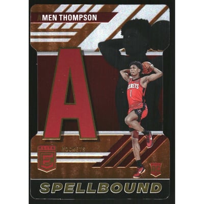 2023-24 Elite Spellbound Orange Die Cut #16 Amen Thompson