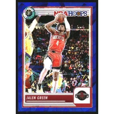 2023-24 Hoops Premium Stock Blue Ice Prizm #5 Jalen Green