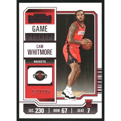 2023-24 Panini Contenders Game Ticket Pink #95 Cam Whitmore