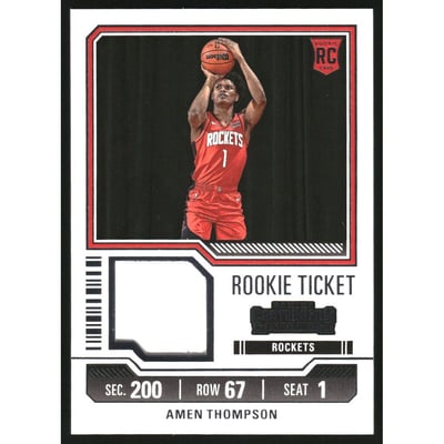 2023-24 Panini Contenders Rookie Ticket Swatches #36 Amen Thompson