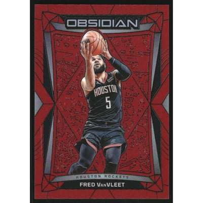 2023-24 Panini Obsidian Electric Etch Red Flood #3 Fred VanVleet