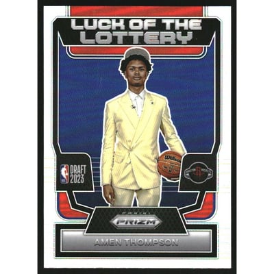 2023-24 Panini Prizm Luck of the Lottery Prizms Silver #12 Amen Thompson