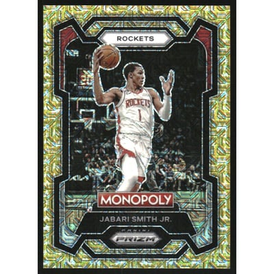 2023-24 Panini Prizm Monopoly Gold Millionaire Shimmer #32 Jabari Smith Jr.