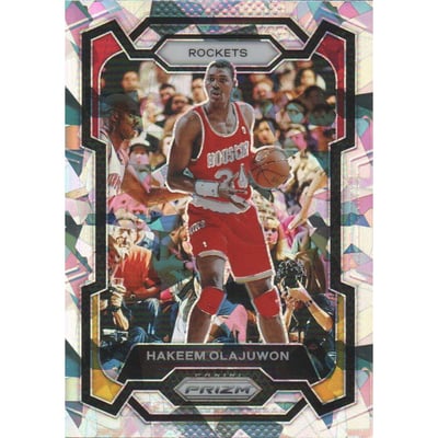 2023-24 Panini Prizm Prizms Ice #191 Hakeem Olajuwon