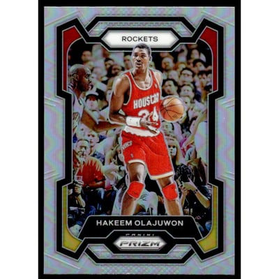 2023-24 Panini Prizm Prizms Silver #191 Hakeem Olajuwon