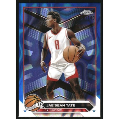 2023-24 Topps Chrome Blue Lava Refractors #145 Jae'Sean Tate