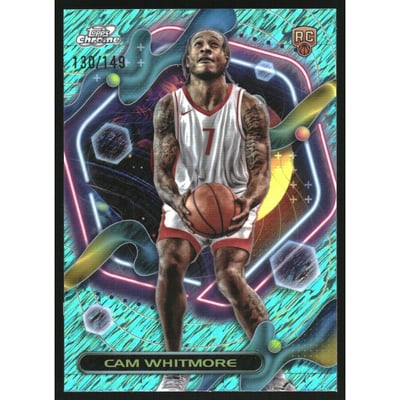 2023-24 Topps Cosmic Chrome Aqua Equinox Refractors #168 Cam Whitmore