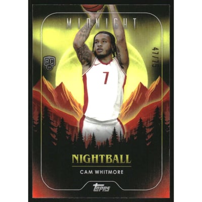 2023-24 Topps Midnight Nightball Dusk #NB24 Cam Whitmore