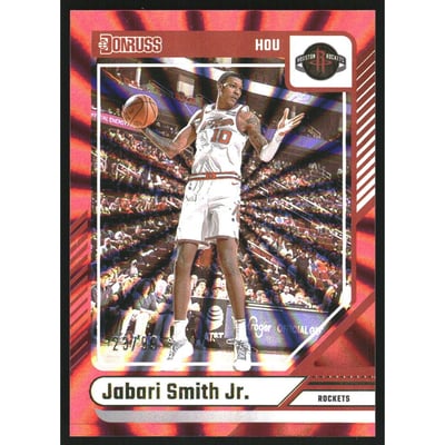 2024-25 Donruss Holo Red Laser #57 Jabari Smith Jr.