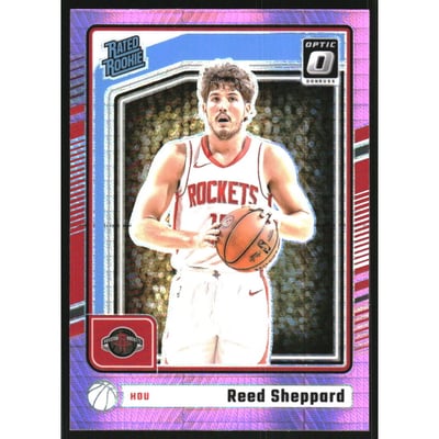 2024-25 Donruss Optic Hyper Pink #255 Reed Sheppard RR