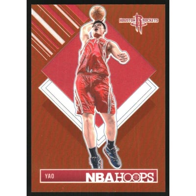 2024-25 Hoops Premium Prizms Orange #298 Yao Ming