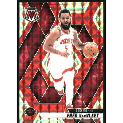 2024-25 Panini Mosaic Mosaic Choice Fusion Red and Yellow #135 Fred VanVleet