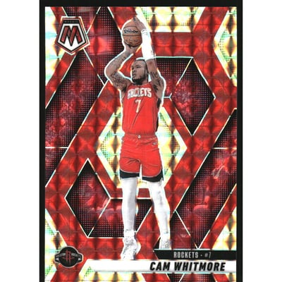 2024-25 Panini Mosaic Mosaic Choice Fusion Red and Yellow #171 Cam Whitmore