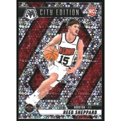2024-25 Panini Mosaic Mosaic Fast Break Silver #276 Reed Sheppard/City Edition