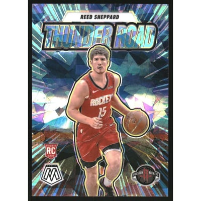2024-25 Panini Mosaic Thunder Road Mosaic Ice #16 Reed Sheppard