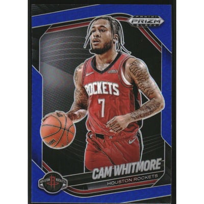 2024-25 Panini Prizm Black Prizms Blue #199 Cam Whitmore