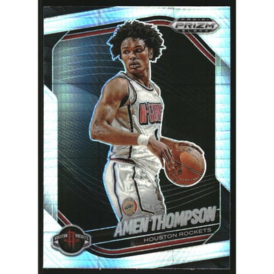 2024-25 Panini Prizm Black Prizms Hyper #76 Amen Thompson