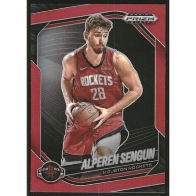 2024-25 Panini Prizm Black Prizms Red #104 Alperen Sengun