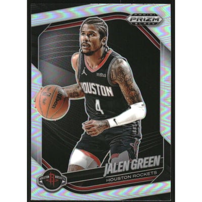 2024-25 Panini Prizm Black Prizms Silver #57 Jalen Green