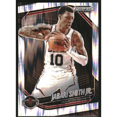 2024-25 Panini Prizm Black Prizms Skewed #166 Jabari Smith Jr.