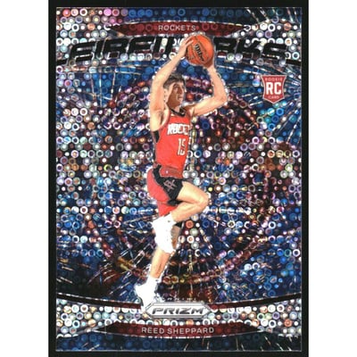 2024-25 Panini Prizm Fireworks Prizms Fast Break #15 Reed Sheppard