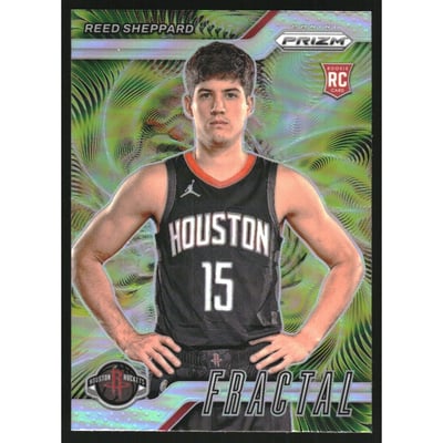 2024-25 Panini Prizm Fractal Prizms Silver #2 Reed Sheppard
