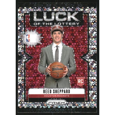 2024-25 Panini Prizm Luck of the Lottery Prizms Fast Break #1 Reed Sheppard