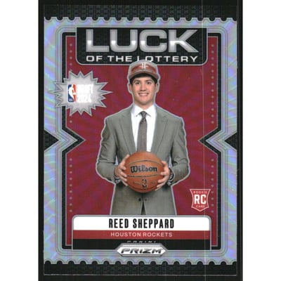 2024-25 Panini Prizm Luck of the Lottery Prizms Silver #1 Reed Sheppard