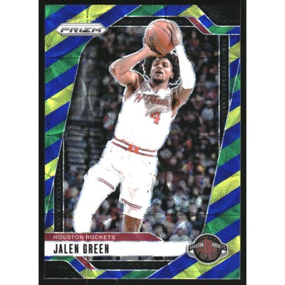 2024-25 Panini Prizm Prizms Choice Blue Yellow and Green #102 Jalen Green