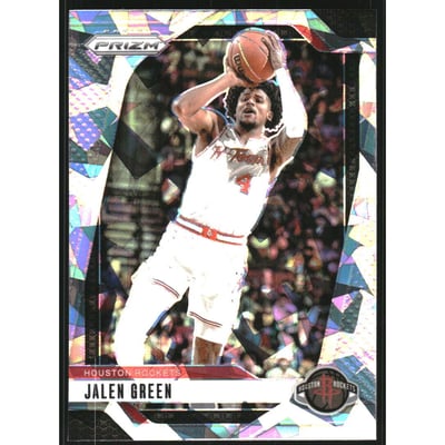2024-25 Panini Prizm Prizms Ice #102 Jalen Green
