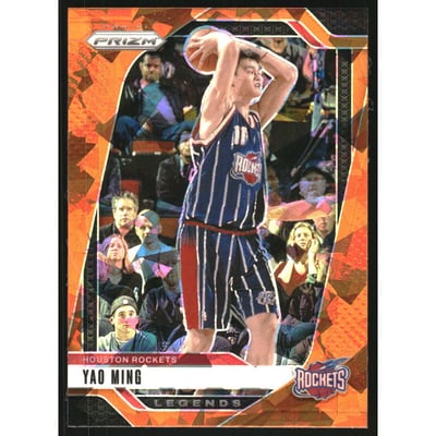 2024-25 Panini Prizm Prizms Orange Ice #284 Yao Ming