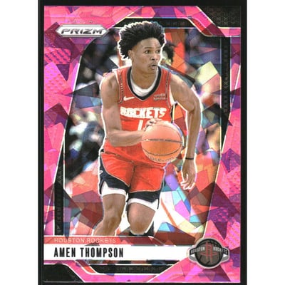 2024-25 Panini Prizm Prizms Pink Ice #118 Amen Thompson
