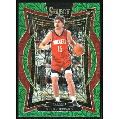 2024-25 Select Green Mojo Prizms #68 Reed Sheppard